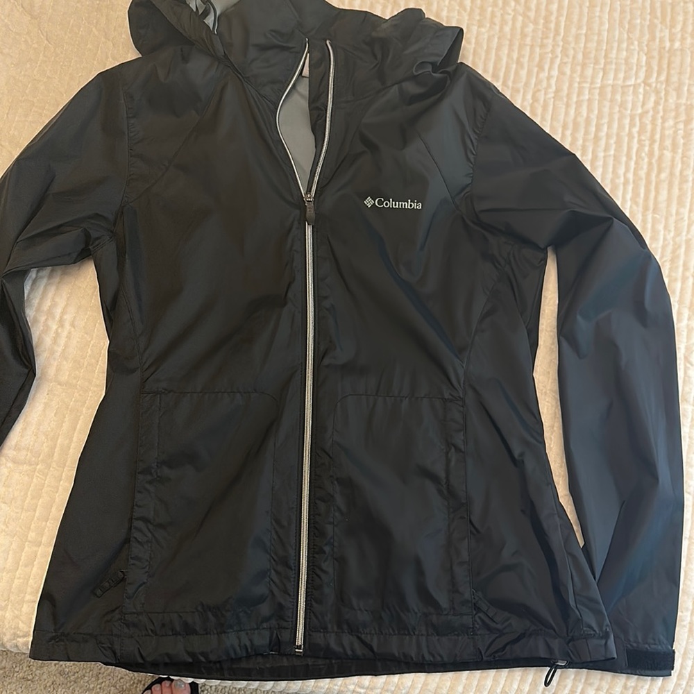 Columbia Black Windbreaker